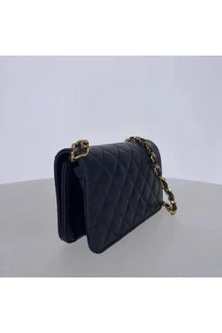 Chanel Vintage Vintage Tassen Pre-owned Leather Chanel-bags Black -Goedkope Chanel Vintage winkel c0ac55276b9746e1731abf10d0d1f560