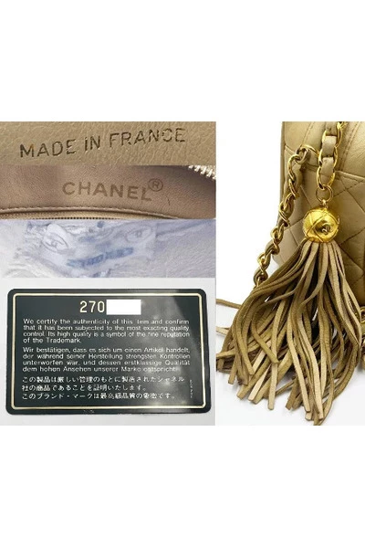 Chanel Vintage Vintage Tassen Pre-owned Leather Chanel-bags Beige 2 Chanel Vintage Vintage Tassen Pre-owned Leather Chanel-bags Beige - Afbeelding 2