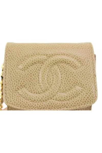 Chanel Vintage Vintage Tassen Pre-owned Leather Chanel-bags Beige 5 Chanel Vintage Vintage Tassen Pre-owned Leather Chanel-bags Beige - Afbeelding 5