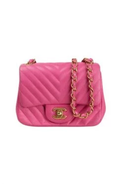 Chanel Vintage Vintage Tassen Pink Leather Chanel Flap Bag Pink -Goedkope Chanel Vintage winkel c3796c65d0bb4b24c8a4413cd73526eb