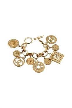 Chanel Vintage Vintage Sieraden Pre-owned Fabric Chanel-jewelry Yellow