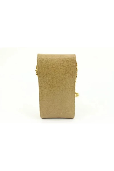 Chanel Vintage Vintage Tassen Pre-owned Leather Chanel-bags Beige 4 Chanel Vintage Vintage Tassen Pre-owned Leather Chanel-bags Beige - Afbeelding 4