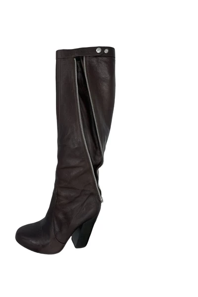 Chanel Vintage Vintage Schoenen Pre-hourd Zip Boots Brown 6 Chanel Vintage Vintage Schoenen Pre-hourd Zip Boots Brown - Afbeelding 6