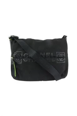 Chanel Vintage Vintage Tassen Pre-owned Nylon Chanel-bags Black