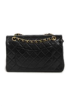 Chanel Vintage Vintage Tassen Pre-owned Medium Double Flap Bag Black -Goedkope Chanel Vintage winkel c74a8a6261cae5a107a34c51c494302b
