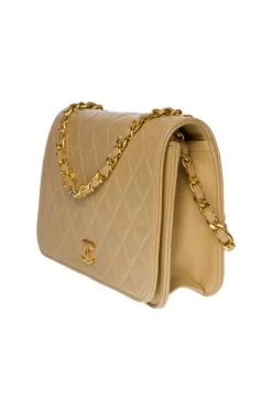 Chanel Vintage Vintage Tassen Pre-owned Leather Chanel-bags Beige -Goedkope Chanel Vintage winkel c7ea1fde9b4d7c602abbae156913347a