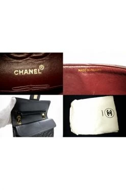Chanel Vintage Vintage Tassen Pre-owned Double Flap Bag Black -Goedkope Chanel Vintage winkel c81921cfa0892690c681a5fa86d3dd9a