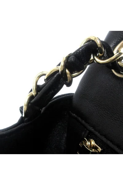 Chanel Vintage Vintage Tassen Pre-owned Leather Chanel-bags Black 5 Chanel Vintage Vintage Tassen Pre-owned Leather Chanel-bags Black - Afbeelding 5
