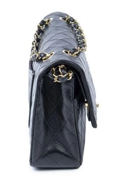 Chanel Vintage Vintage Tassen Pre-owned Medium Double Flap Bag Black -Goedkope Chanel Vintage winkel c8d2a8e363df9cb20f885503bc5a0f6f