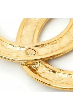 Chanel Vintage Vintage Sieraden Pre-owned Metal Chanel-jewelry Yellow