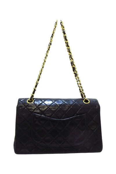 Chanel Vintage Vintage Tassen Pre-owned Medium Double Flap Bag Black 6 Chanel Vintage Vintage Tassen Pre-owned Medium Double Flap Bag Black - Afbeelding 6