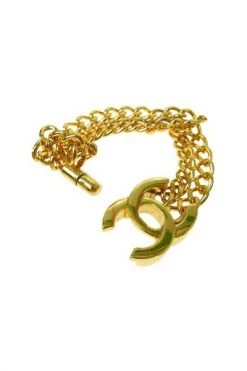 Chanel Vintage Vintage Sieraden Pre-owned Metal Chanel-jewelry Yellow