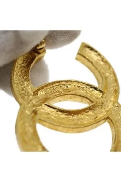 Chanel Vintage Vintage Sieraden Pre-owned Metal Brooches Yellow -Goedkope Chanel Vintage winkel cb52f09404910b08c704323d97efbe12