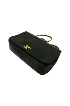 Chanel Vintage Vintage Tassen Pre-owned Flap Bag Black -Goedkope Chanel Vintage winkel cb77545cdcba65504d7588e6d946ac3d