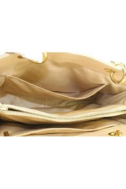 Chanel Vintage Vintage Tassen Pre-owned Leather Chanel-bags Beige -Goedkope Chanel Vintage winkel cd0b3cd318d0ee195d723380c81af516