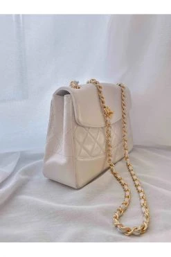 Chanel Vintage Vintage Tassen Pre-owned Shoulder Bags White -Goedkope Chanel Vintage winkel cd1a0da1ff79981c3cf82d4596641bdc
