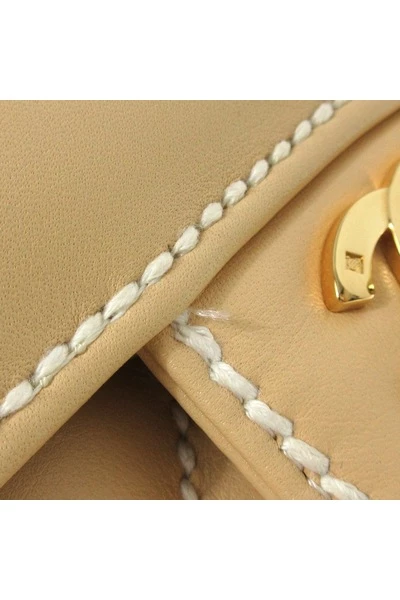 Chanel Vintage Vintage Tassen Pre-owned Handbag Beige 3 Chanel Vintage Vintage Tassen Pre-owned Handbag Beige - Afbeelding 3