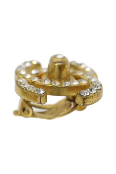 Chanel Vintage Vintage Sieraden Pre-owned Earrings Yellow 2 Chanel Vintage Vintage Sieraden Pre-owned Earrings Yellow - Afbeelding 2