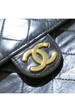 Chanel Vintage Vintage Tassen Shoulder Bags Black -Goedkope Chanel Vintage winkel d09db86685ba86c001e695aa2fd24414