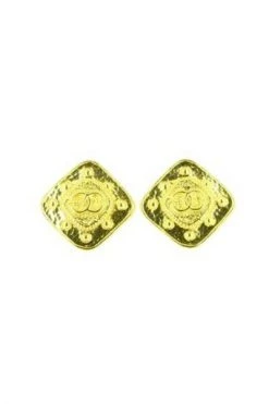 Chanel Vintage Vintage Sieraden Pre-owned 1995 Earring Yellow
