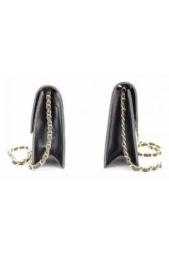 Chanel Vintage Vintage Tassen Pre-owned Small Chain Shoulder Bag Clutch Black -Goedkope Chanel Vintage winkel d20825e0e517307a4339afdaf12a0397