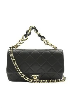 Chanel Vintage Vintage Tassen Pre-owned Shoulder Bags Black -Goedkope Chanel Vintage winkel d2e2b97903ca137d1ef1c3ab566d365f