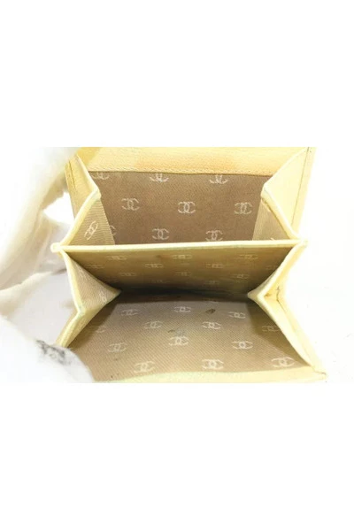 Chanel Vintage Vintage Accessoires Pre-owned Wallets Beige 1 Chanel Vintage Vintage Accessoires Pre-owned Wallets Beige