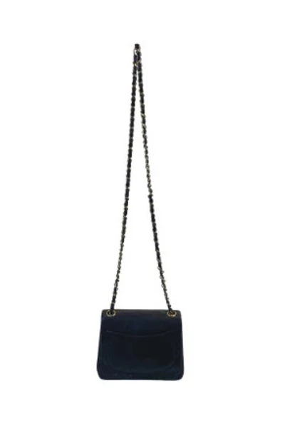 Chanel Vintage Vintage Tassen Pre-owned Leather Flap Bag Black 3 Chanel Vintage Vintage Tassen Pre-owned Leather Flap Bag Black - Afbeelding 3