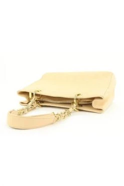 Chanel Vintage Vintage Tassen Pre-owned Leather Chanel-bags Beige