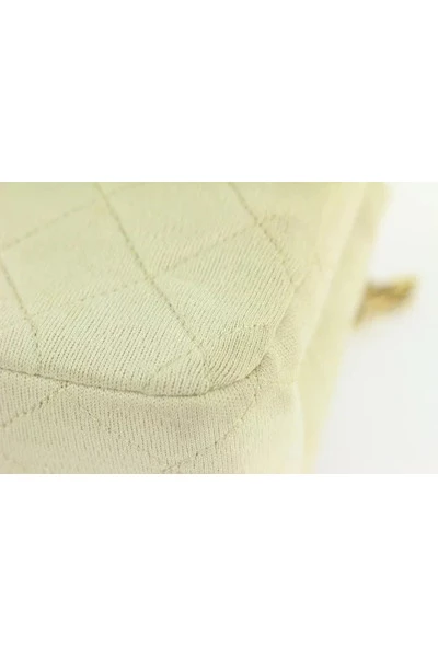 Chanel Vintage Vintage Tassen Pre-owned Fabric Chanel-bags Beige 5 Chanel Vintage Vintage Tassen Pre-owned Fabric Chanel-bags Beige - Afbeelding 5