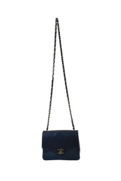 Chanel Vintage Vintage Tassen Pre-owned Leather Flap Bag Black 5 Chanel Vintage Vintage Tassen Pre-owned Leather Flap Bag Black - Afbeelding 5