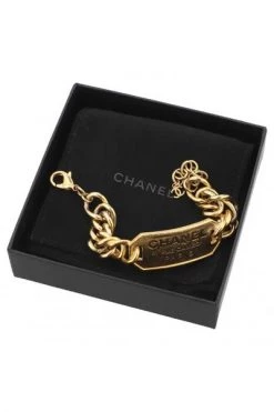 Chanel Vintage Vintage Sieraden Pre-owned Metal Chanel-jewelry Yellow