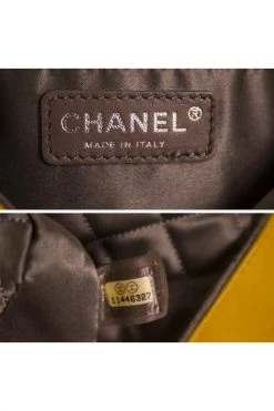 Chanel Vintage Vintage Tassen Pre-owned Leather Chanel-bags Yellow -Goedkope Chanel Vintage winkel d55d2d5054aa0a232bcd5fcd2da97537