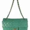Chanel Vintage Vintage Tassen Shoulder Bags Green