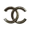 Chanel Vintage Vintage Accessoires Silver Metal Chanel Brooch Gray