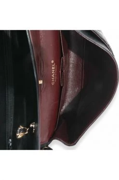 Chanel Vintage Vintage Tassen Pre-owned Medium Double Flap Bag Black -Goedkope Chanel Vintage winkel d789f2e0030c33835b892bc7e3f5a9e5