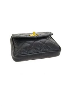 Chanel Vintage Vintage Tassen Pre-owned Leather Chanel-bags Black -Goedkope Chanel Vintage winkel d79334b2233221901b2c853f3fde1550