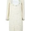 Chanel Vintage Vintage Jurken Pre-Owned Cotton Dress White