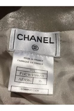 Chanel Vintage Vintage Rokken Pre-owned Fabric Outerwear Yellow -Goedkope Chanel Vintage winkel d87b4a1552718187a0fe5f1ba7021959