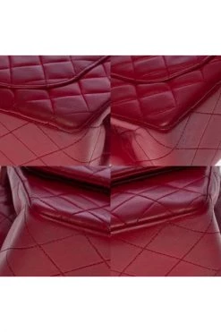 Chanel Vintage Vintage Tassen Pre-owned Leather Chanel-bags Red -Goedkope Chanel Vintage winkel d96fb860ea11b219fc735b48e976b9be