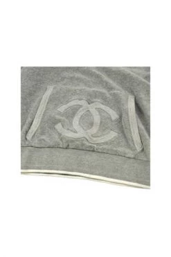 Chanel Vintage Vintage Tops Pre-owned Cotton Outerwear Gray