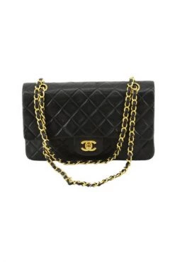 Chanel Vintage Vintage Tassen Pre-owned Flap Bag Black