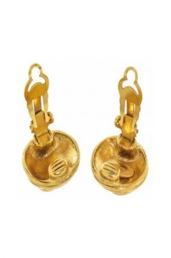 Chanel Vintage Vintage Sieraden Pre-owned Earrings Yellow -Goedkope Chanel Vintage winkel db04fc9336ddf4d3acb007349da8cea2