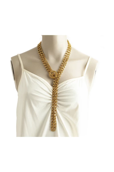 Chanel Vintage Vintage Sieraden Pre-owned Jewellery Yellow 4 Chanel Vintage Vintage Sieraden Pre-owned Jewellery Yellow - Afbeelding 4