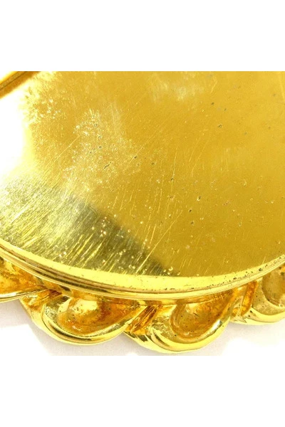 Chanel Vintage Vintage Sieraden Pre-owned Metal Brooches Yellow 4 Chanel Vintage Vintage Sieraden Pre-owned Metal Brooches Yellow - Afbeelding 4