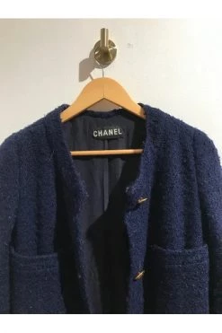 Chanel Vintage Vintage Tops Pre-owned Wool Outerwear Blue 10 Chanel Vintage Vintage Tops Pre-owned Wool Outerwear Blue -Goedkope Chanel Vintage winkel dc5c6d9569ee9da20709ffe0aef16751