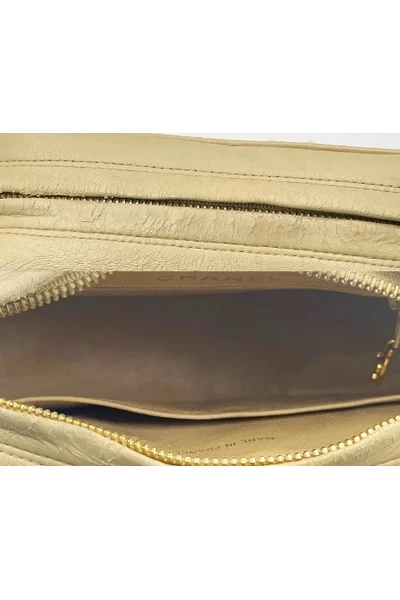 Chanel Vintage Vintage Tassen Pre-owned Leather Chanel-bags Beige 1 Chanel Vintage Vintage Tassen Pre-owned Leather Chanel-bags Beige