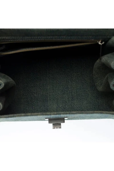 Chanel Vintage Vintage Tassen Pre-owned Denim Chanel-bags Green 5 Chanel Vintage Vintage Tassen Pre-owned Denim Chanel-bags Green - Afbeelding 5