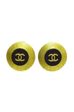 Chanel Vintage Vintage Sieraden Pre-owned Metal Earrings Yellow -Goedkope Chanel Vintage winkel de944edf19a585f06173b62165654e3e