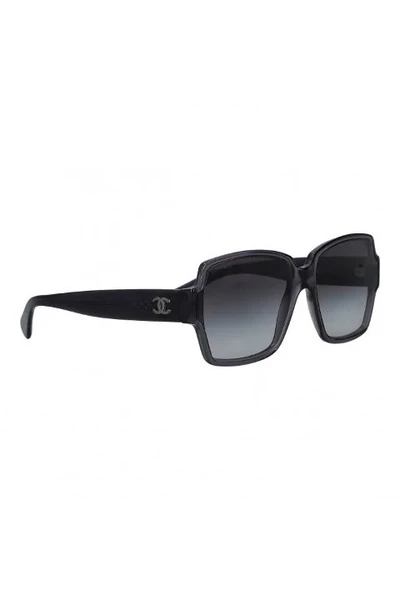 Chanel Vintage Vintage Accessoires Pre-owned Acetate Sunglasses Black 4 Chanel Vintage Vintage Accessoires Pre-owned Acetate Sunglasses Black - Afbeelding 4